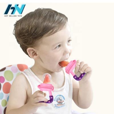 China Soft Eco Friendly Silicone Baby Food Fruit Feeder Pacifier Baby Teethers for sale