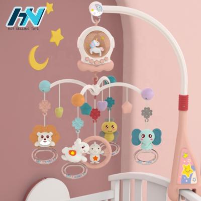 China Battery Operated Electric Bed Bell Musical Toy Newborn Baby Crib Mobile Hanging Mobiles for sale