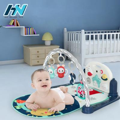 China Educational Toy Baby Soft Music Play Gym Mat Toy Early Learning Stage Counting Pedal Music Piano Baby Play Mat for sale