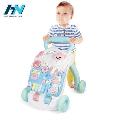 China Learn First Multi-Function Musical Toy Toddler Walker Stroller Toy Walker Walking Study Musical Baby for sale