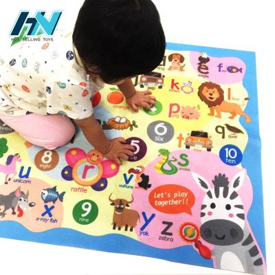 China Non-Toxic Eco-Friendly Toys Early Digital Animal Alphabet Educational Play Crawling Mat For Baby for sale