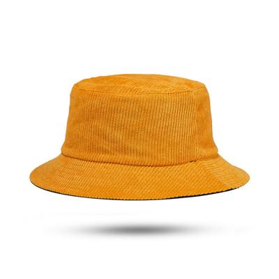 China Dobby Logo Plain Corduroy Bucket Hats custom made wholesale for sale