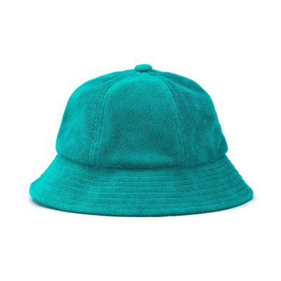 China Striped High Quality Adult Custom Logo Terry Towel Bucket Hats for sale