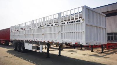 China Versatile 60T Side Wall Cargo Trailer For Bulk Cargo Transportation for sale