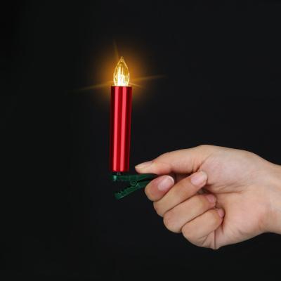 China Christmas Flameless Remote Control Red Candles For Home Decoration Popular In Germany Market for sale