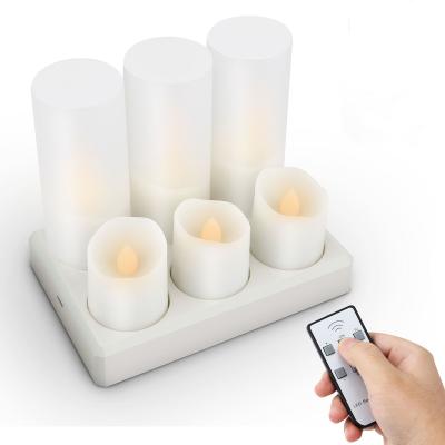 China Tealight Flameless Rechargeable Remote Control Flameless Candles for sale