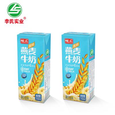 China LISHI High Protein Mild High Protein/Oatmeal Breakfast Dairy Paper Box All People 250ml 72 Per Carton Oat Milk Drink for sale