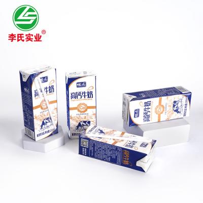 China Factory Price High Calcium And Nutrition LISHI Retard Aging Calcium 300mg Per 100g Milk 250ml Middle Ages 72 Per Carton Drink Milk for sale