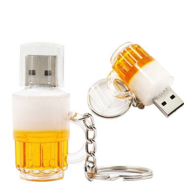 China Laptop & Computer Beer USB Drive Wine USB Stick Bottle USB Flash Memory Pen Drive Keychain Custom LOGO 8G 16G 32G for sale