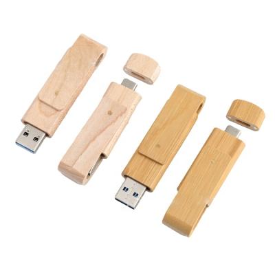 China 2022 New OTG 8G/16G/32G/64G USB Tablet Reader USB3.0 Computer PC Flash Memory Pen Drive 2022 Interface Wooden Flash Port for sale