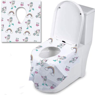 China 25 Pack Disposable Toilet Seat Covers Extra Large Travel Toilet Potty Seat Covers for Toddlers, Adult, Pregnant, Kids for sale