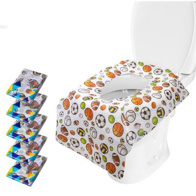 China Disposable Disposable Toilet Seat Covers Raincoat for Children and Adults Individually for Travel Toddlers Potty Training in Public Toilet for sale