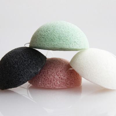 China Customized Round Puff Clean Private Label Makeup Facial Cleansing Konjac Sponge for sale