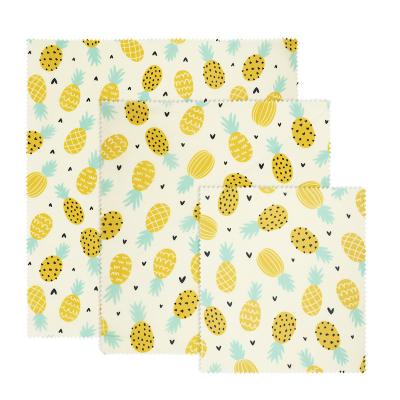 China Reusable Biodegradable Organic Cotton Beeswax Paper Beeswax Food Wraps Eco-Friendly Sustainable Eco Friendly Washable Reusable Custom for sale