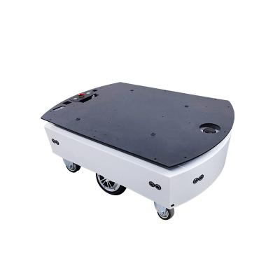 China Wifi Intelligent Roller AGV Robot Chassis Wheeleded Mobile Square Platform Chassis Cart Restaurant Delivery Robot for sale