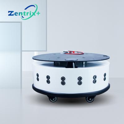 China Wifi Autonomous Charging Smart AGV Robots Car Platform 6 Wheels Roboter Round Chassis Support Secondary Development for sale