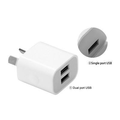 China AU 5V1A Adapter Fast Mobile Phone Charger Universal Portable Fast Charging USB Wall Charger For Mobile Phone for sale