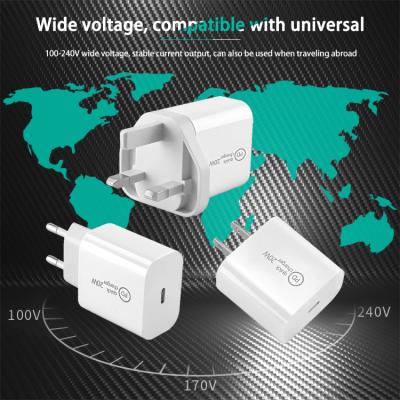 China Safe Convenient Quick Type C USB-C PD Wall Charger 18W PD Wall Charger PD 20W Charger Set With Cable For iPhone 11 Pro Max for sale