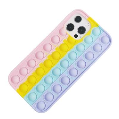 China Waterproof Rainbow Color Amazon Telefon Fon Silicon Mobile Phone Case For iphone 12 Shell for sale