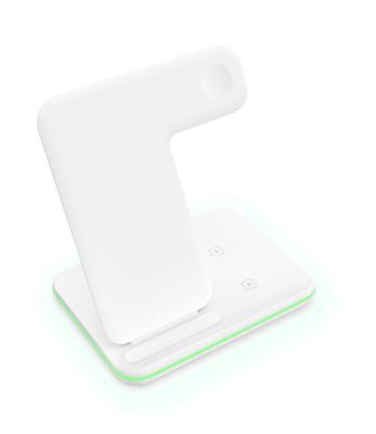 China Qi-Enabled Devices 2021 Upgraded Original 3 in 1 Wireless Charger Stand with Breathing Indicator for iPhone for Apple for iWatch for sale