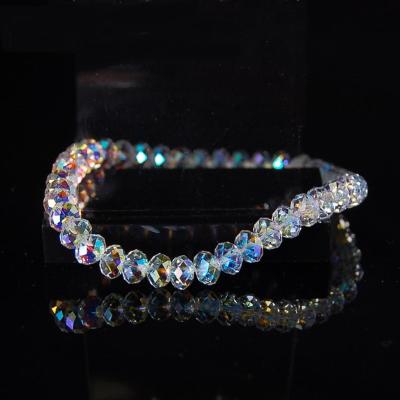 China Crystal New Austrian Crystal Jewelry Women's Bracelet Beaded Colorful Plated Bracelet Jewelry Women for sale