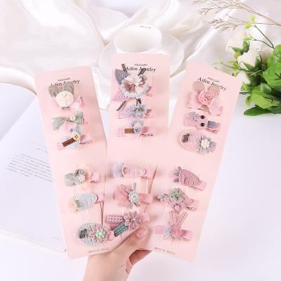 China 6PCS/Pack Fashion Handmade Princess Barrettes Hair Headbands Cute Cartoon Rabbit Stars Girls Hairpins for sale