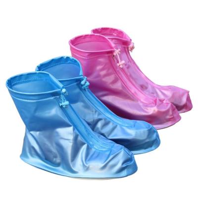 China Increased Protector Waterproof Shoes Sling Rain Covers Unisex Zipper High Top Anti-Slip Rain Shoes Cases for sale