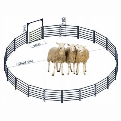 China Metal Horse Yard / Easily Assembled Galvanized Pens Round Panels With Cheap Price for sale