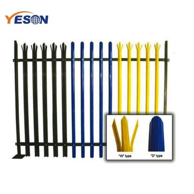 China Easily Assembled Decorative Steel PVC Coated Palisade Garden Europe Fence for sale