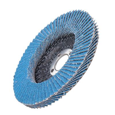 China professional oem 4inch zirconia reinforce fiberglass fin wheel solapa desct 100mm angle grinder flap disc for stainless steel 100 for sale