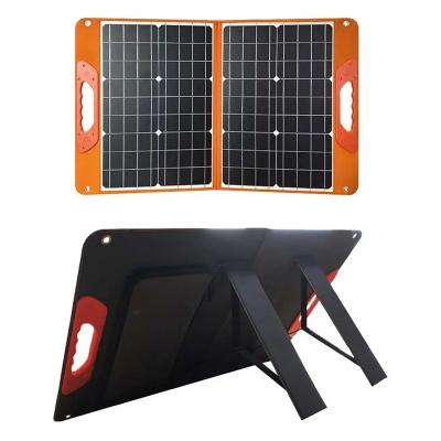 China For Multiple Brands And Models Power Station Portable Foldable Solar Panel 36W 60W 2 Times Monocrystalline Silicon High Efficiency Waterproof Camping Solar Panel for sale