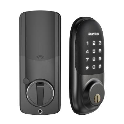 China Factory Price OEM Zinc Alloy/Plastic Lock With WIFI Automatic Smart Password TTlock Tuya App Digital Smart Door Lock for sale