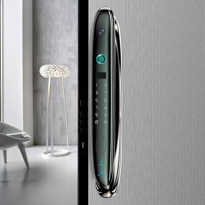 China Dead Face Recognition Waterproof Fingerprint System Intelligence Security Aluminum Alloy Body Bolt Automatic Smart Door Lock for sale