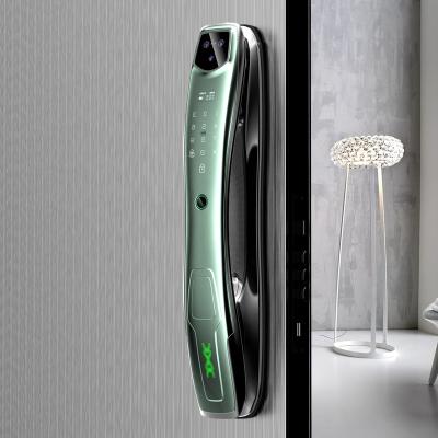 China Hot Selling Fashion Zinc Alloy Digital Touch Screen Smart Fingerprint Number Keyless Handle Keypad Digital Mechanical Door Lock for sale