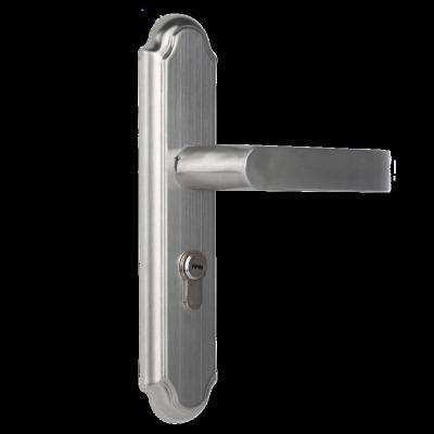 China 304 Stainless Steel House Office Smart Metal Knob Center Fancy Aluminum Door With Key Door Handle Lock for sale