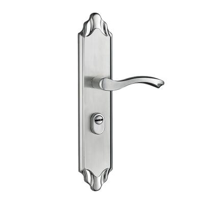 China Wide Application Residential Door 304 Stainless Steel Bathroom Toilet Handle With Key Iron Cheap Price Door Lock for sale