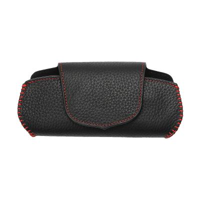 China Wholesale Free Holder Sun Shade Case Glasses Car Fashion Multifunctional Cases Case Leather Car Sun Glasses Storage Inner Bag for sale