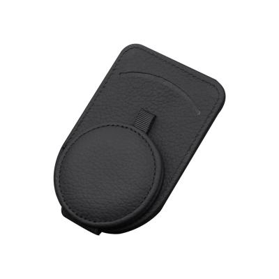 China Specially Authorized IP Car Glasses Clip Multifunctional Leather Car Ticket Storage Sun Visor Holder Case Interior Sunglasses Supplies for sale