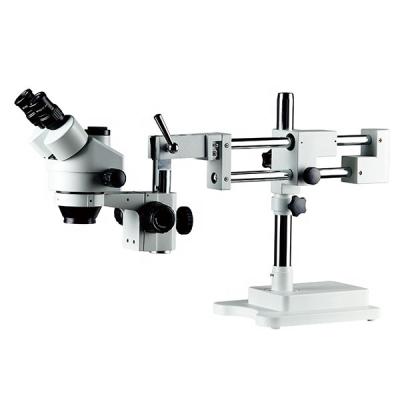 China ZM-2TP2 WF10x/20mm 7X-45X Trinocular Boom Stand Stereo Microscope ZM-2TP2 for sale