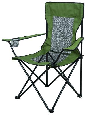 China OEM Wholesale Modern Mesh Quad Chair Outdoor Beach Folding Chairs For Adults With Carry Bag And Cup Holder for sale