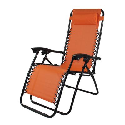 China Modern Weightless Outdoor Folding Lounge Chair With Pillow for sale