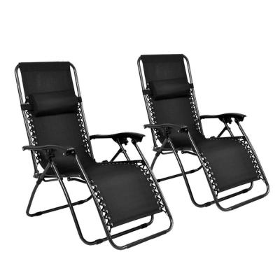 China Recliner Chair Modern Metal Garden Chairs Anti Gravity Steel Folding Chair for sale