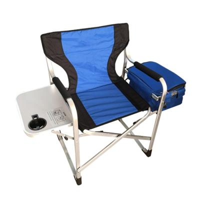 China Traditional Aluminum Director Chair with MDF Table and Side Cooler Bag for sale