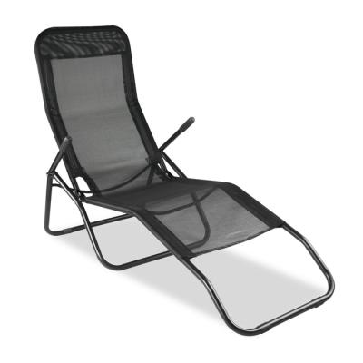 China Aluminum Collapsible Folding Bed Chaise Lounge Chair Antique Modern Metal Beach for sale