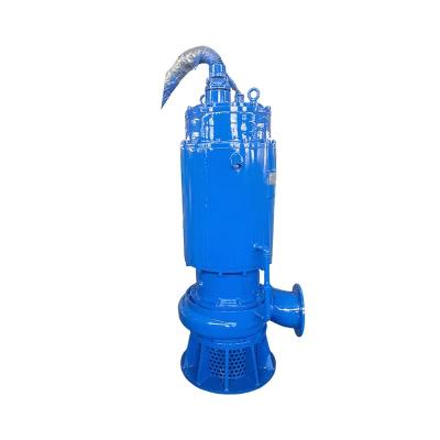 China WQN Series 315kW High Lift Head Head Industrial Submersible Pump / Submersible Agitator Pump for sale