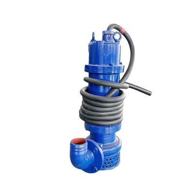 China 1.5kw WQ Series Industrial Submersible Electric Pump Pumping Chemical Wastewater Dewatering Sewage Pump380V for sale