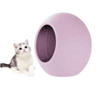 China Novelty Smart Breathable WiFi Cat Bed With Mat Soft Music Sensor Warm Light Cool Air Conditioner Waterproof Winter Warm Summer for sale