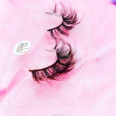 China Hand Made Mink 15mm Curly False Eyelashes 6d Private Label Fluffy Curly Russian Lashes Fluffy Curly Lashes for sale