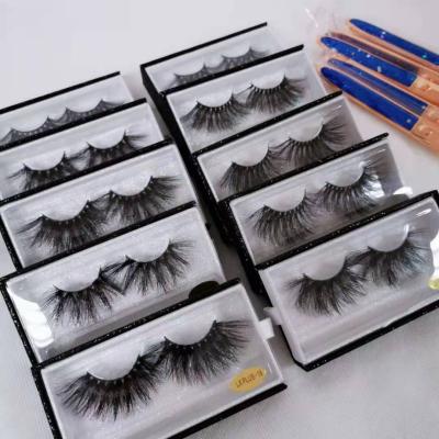 China Wholesale Thick Handmade 3D Faux Hair Mink Eyelashes Strips With Packaging Box for sale