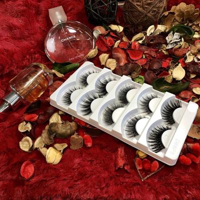 China Long Natural Own Brand Eyelash Extensions Fans Led Eyelash Case 3d Faux Mink False Eye Lashes for sale